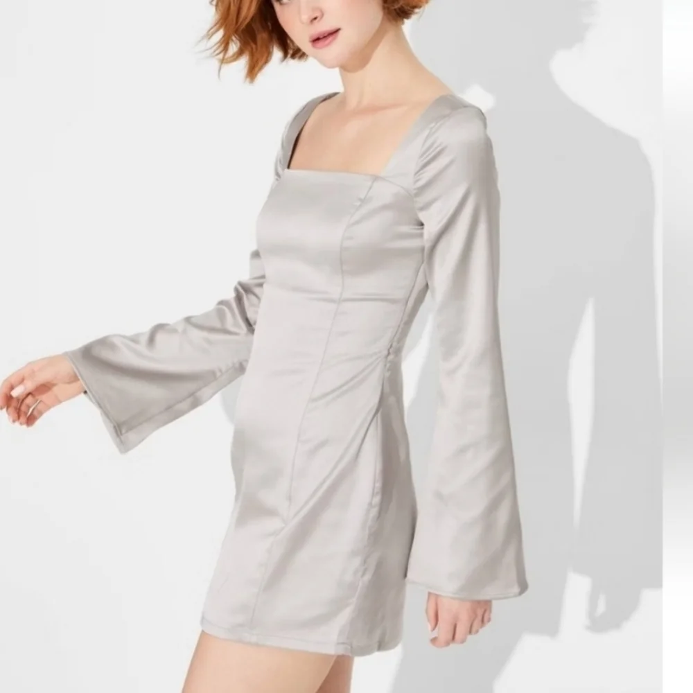 Wild Fable Silver Mini Dress - Picture 1 of 3
